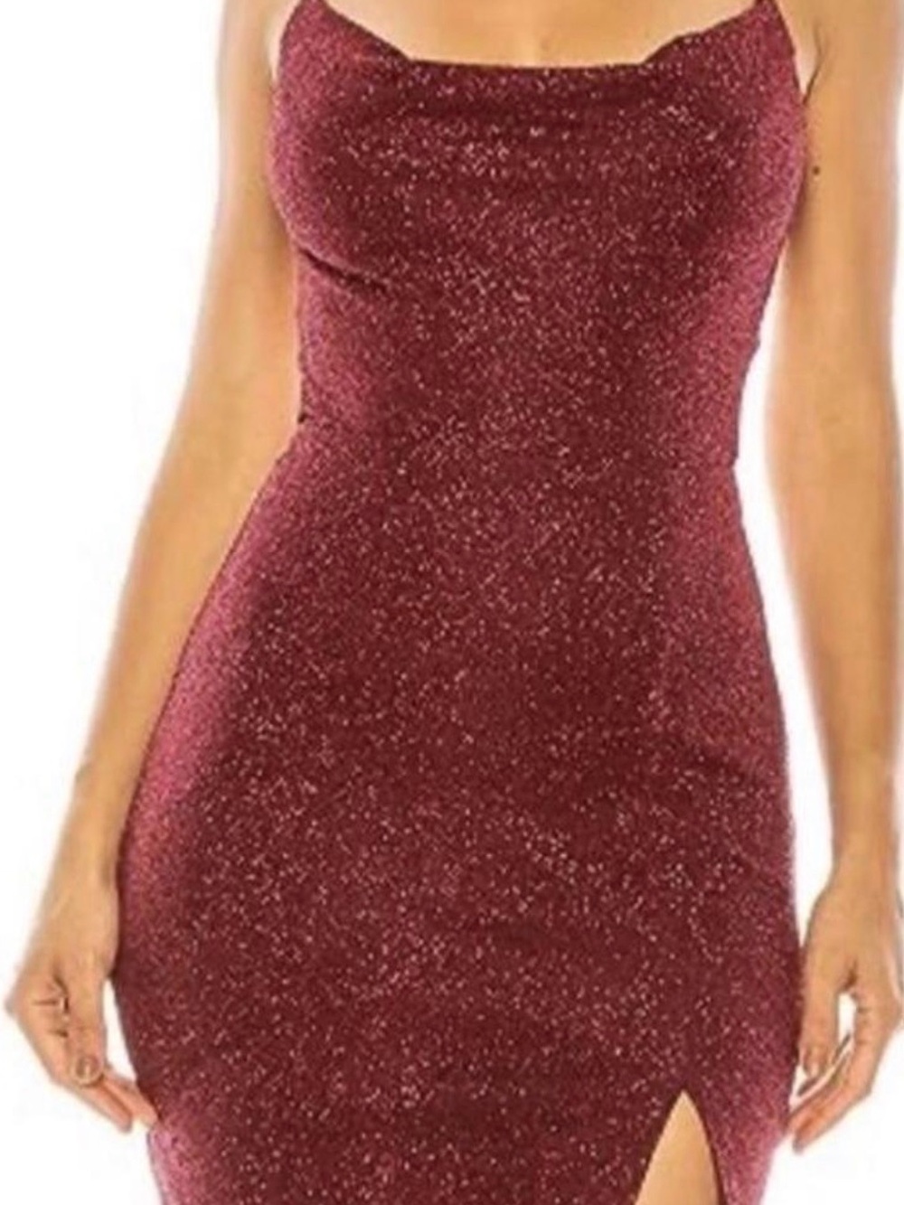 Sparkly Red Mini Dress
